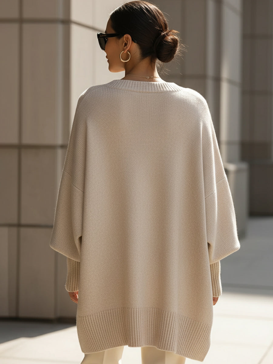 Mieke – Effortless Elegance Oversized Poncho