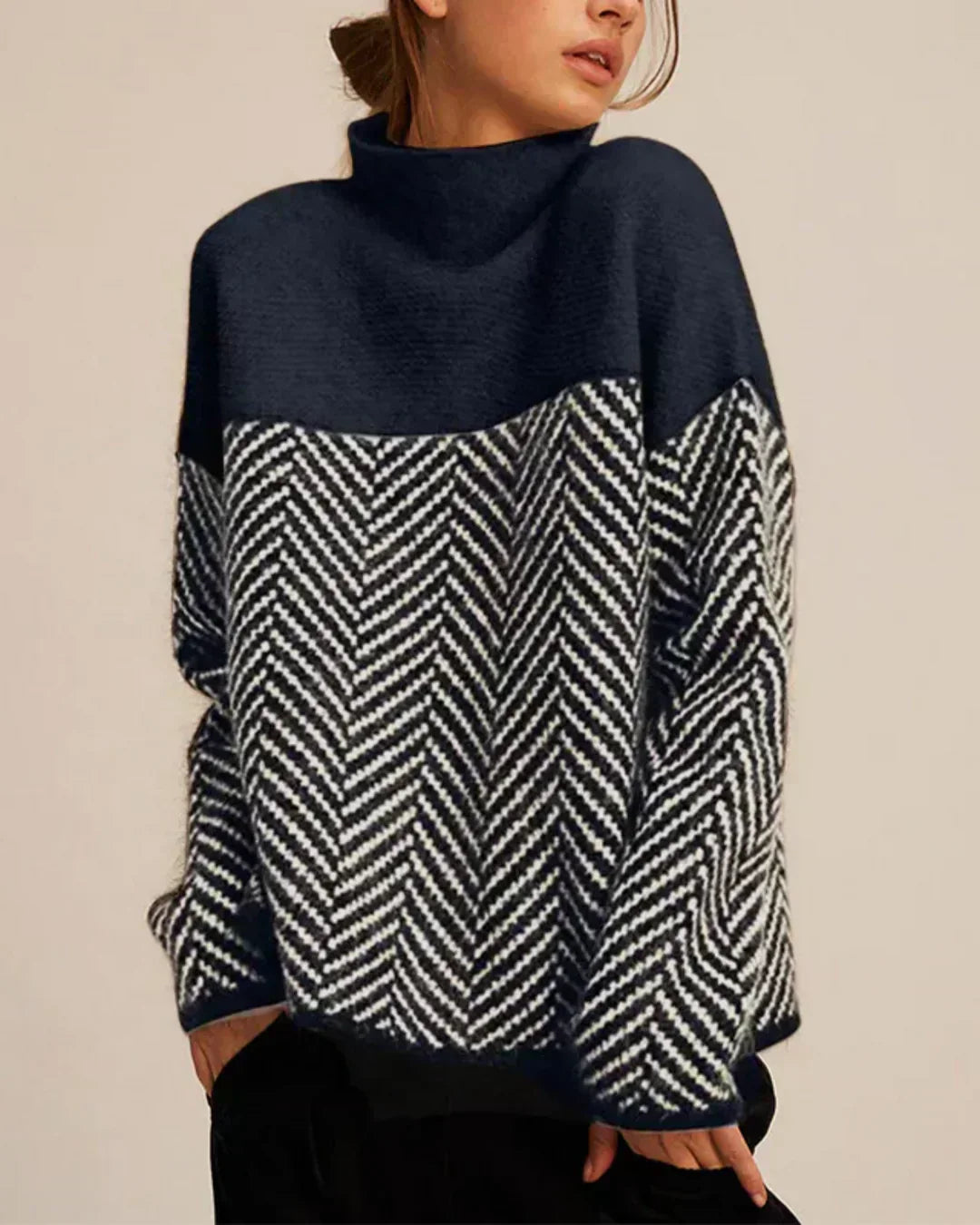 June | Cotton Turtleneck Sweater