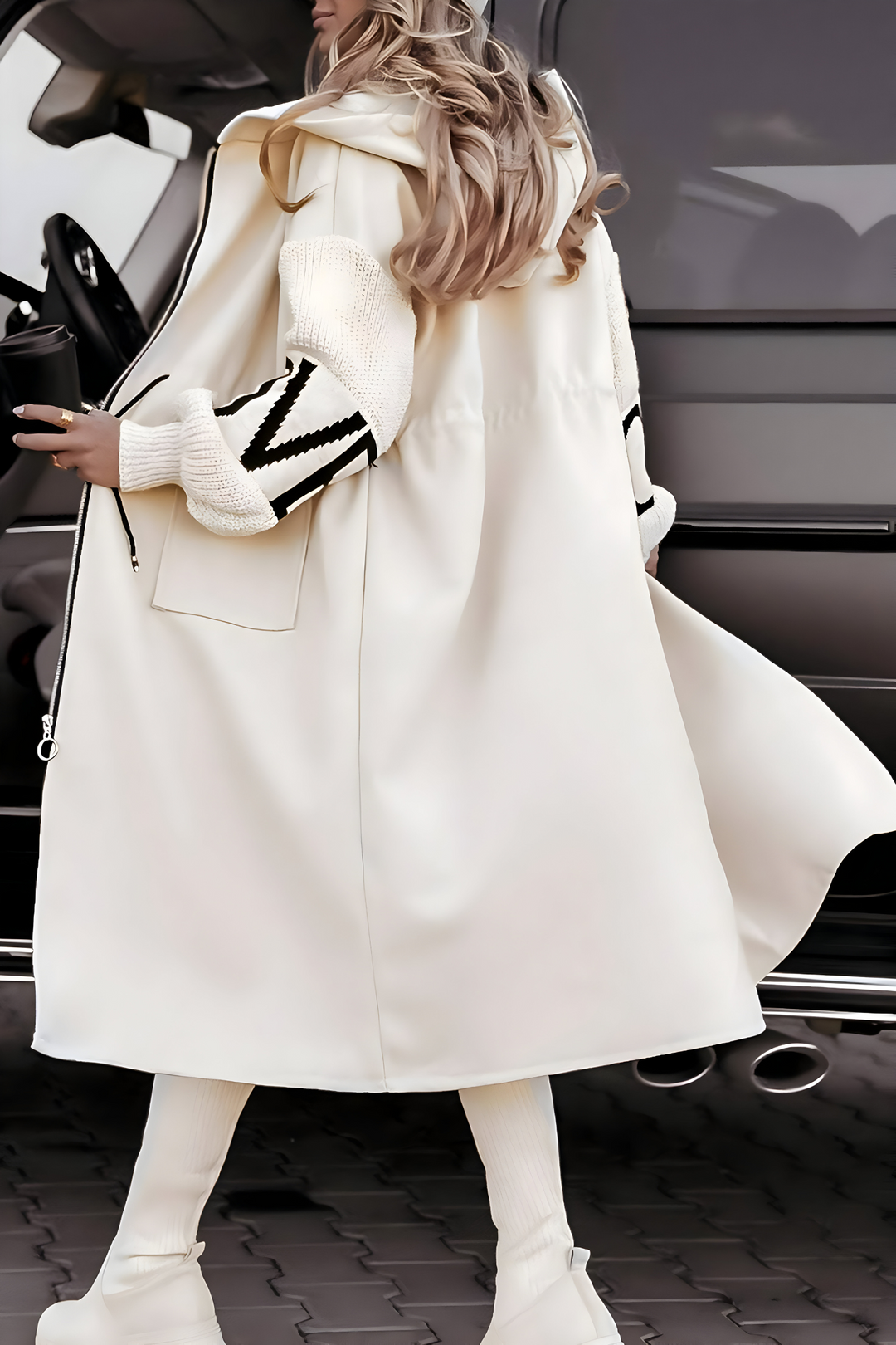 Rosana - Elegant Hooded Coatigan