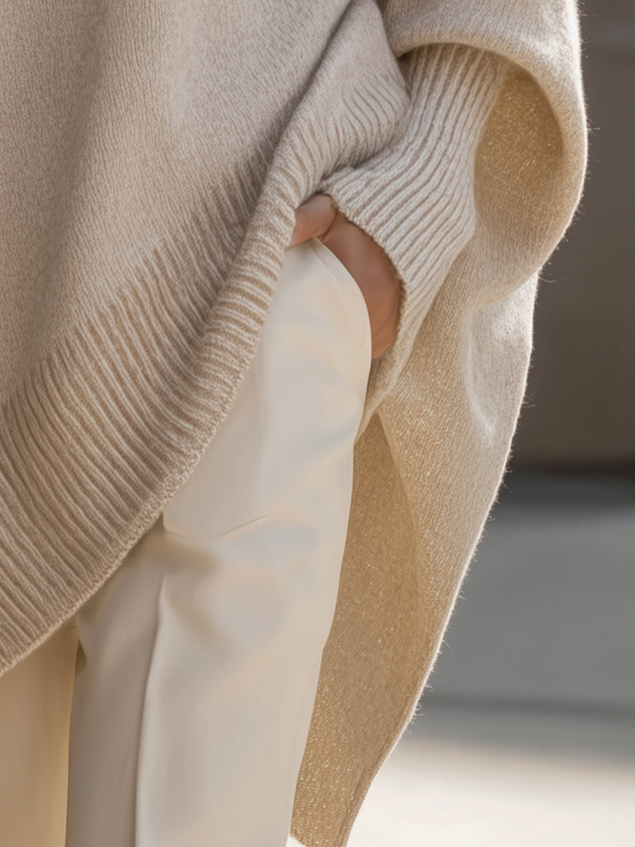 Mieke – Effortless Elegance Oversized Poncho