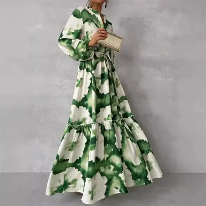 Donna - Ladies Elegant Flowing Floral Maxi Dress