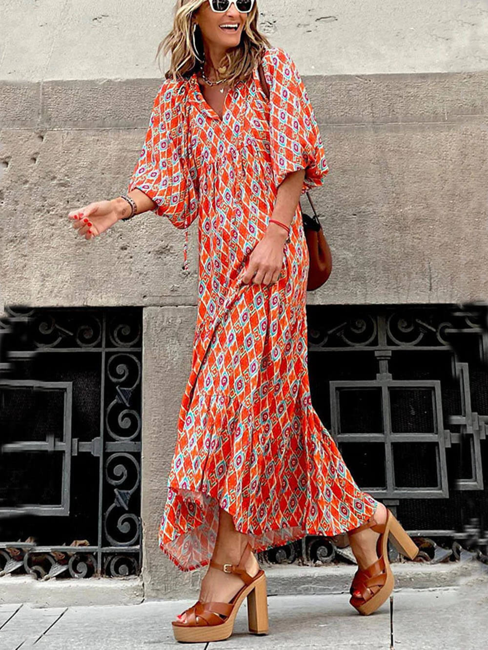 Dawn - Elegant wide maxi dress