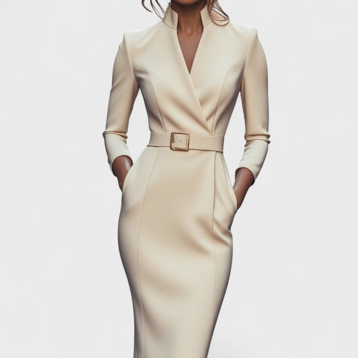 Clara – Timeless Mandarin Dress