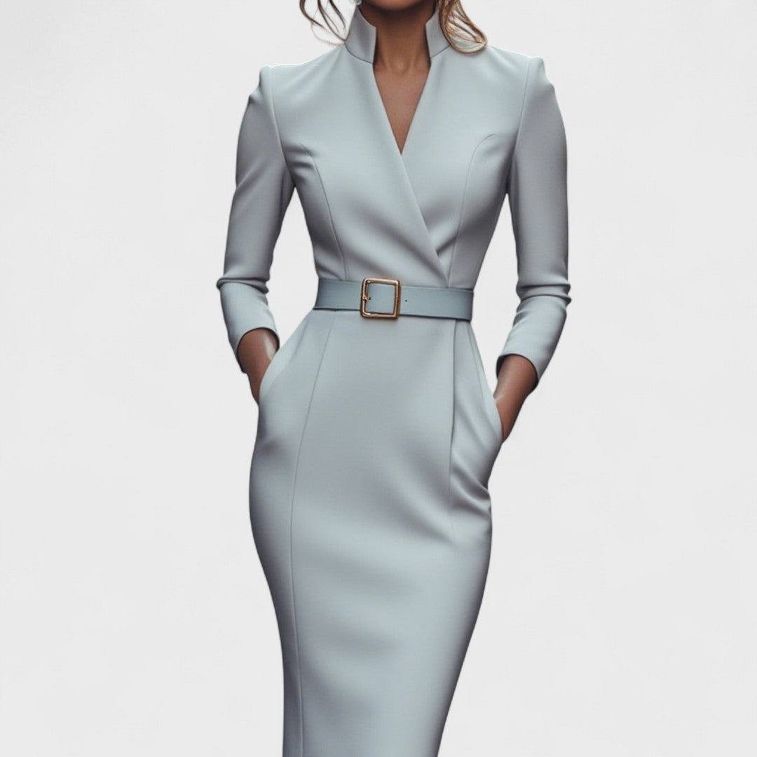 Clara – Timeless Mandarin Dress