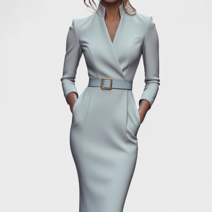 Clara – Timeless Mandarin Dress