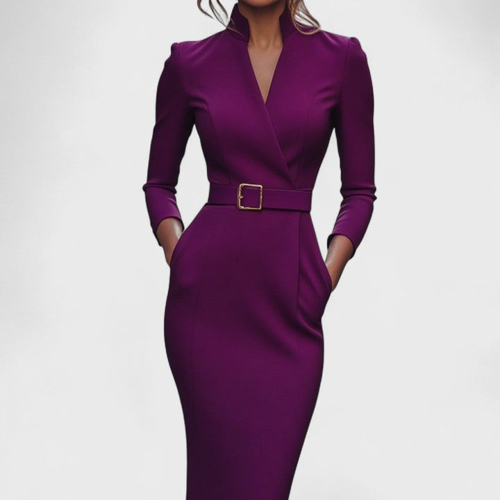 Clara – Timeless Mandarin Dress