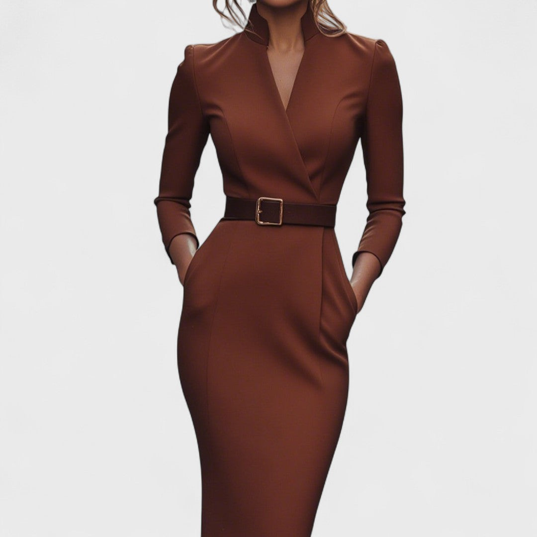 Clara – Timeless Mandarin Dress