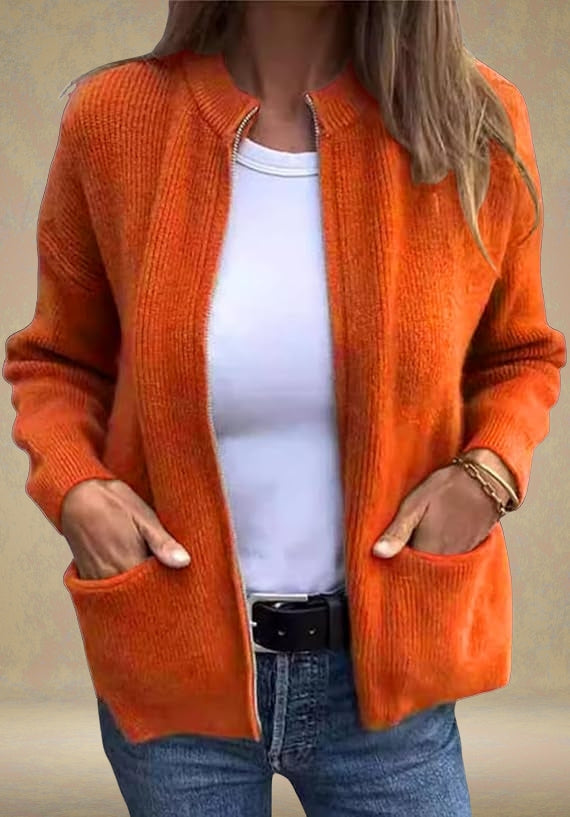 Andrea - Everyday Cardigan With Zipper
