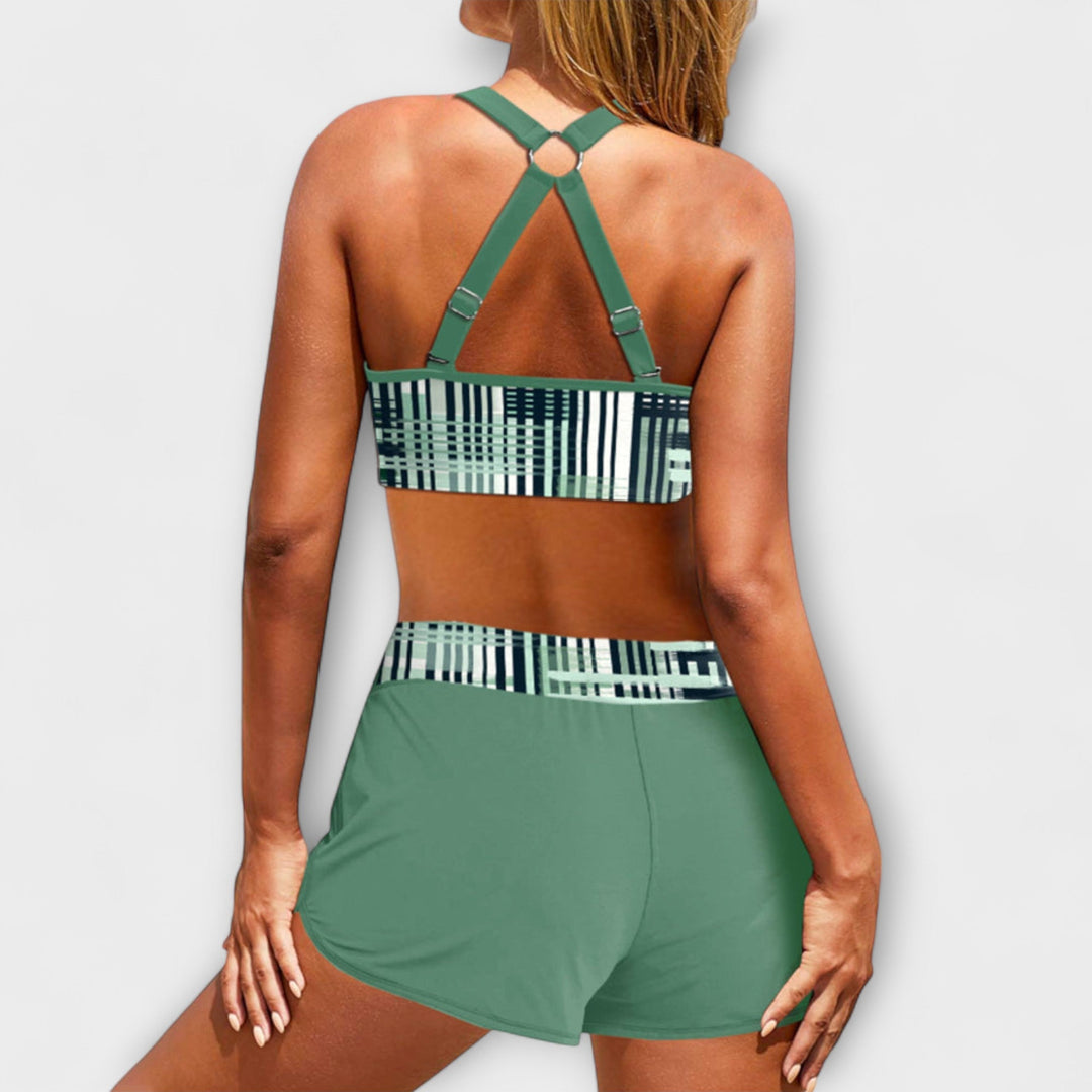 Adeline - High-Waisted Ribbed Bikini