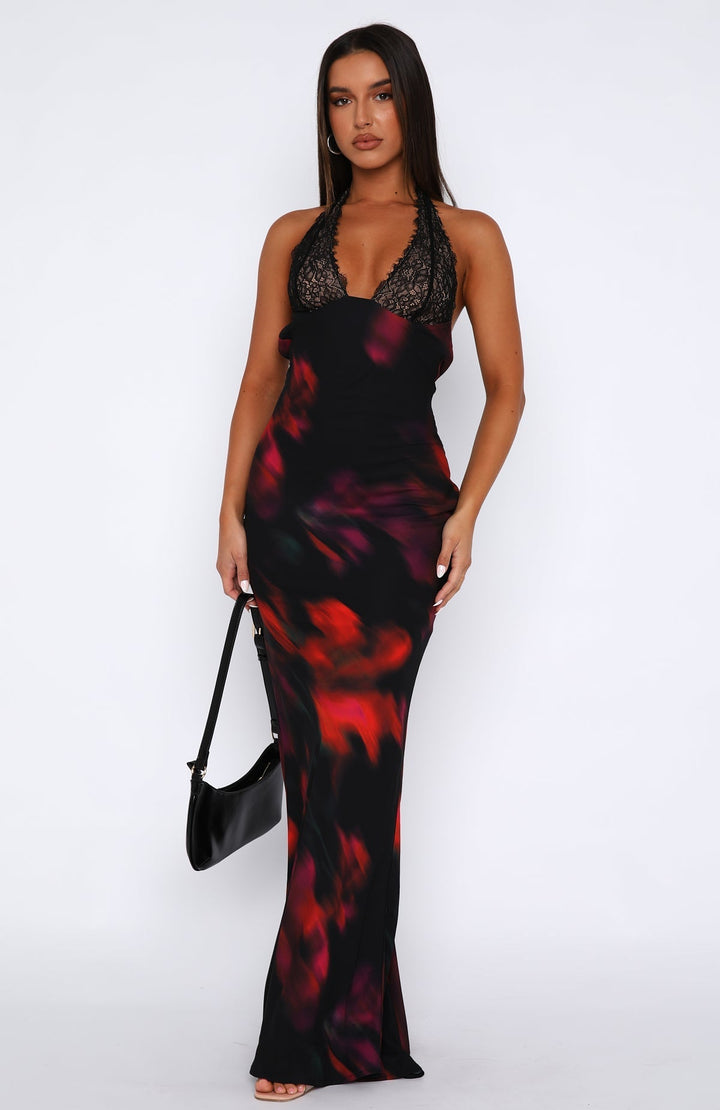 Querida | Noir Petal Dress
