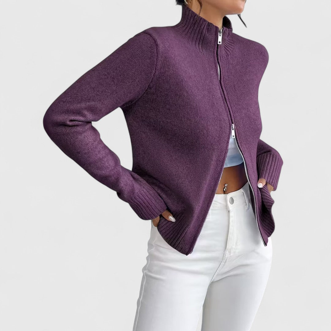 Lima - Block Zip Cardigan