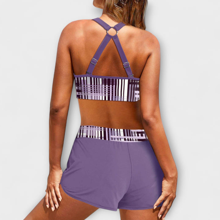 Adeline - High-Waisted Ribbed Bikini