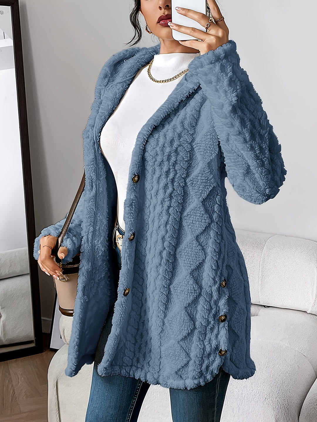 Sophie | Plush Hooded Cardigan
