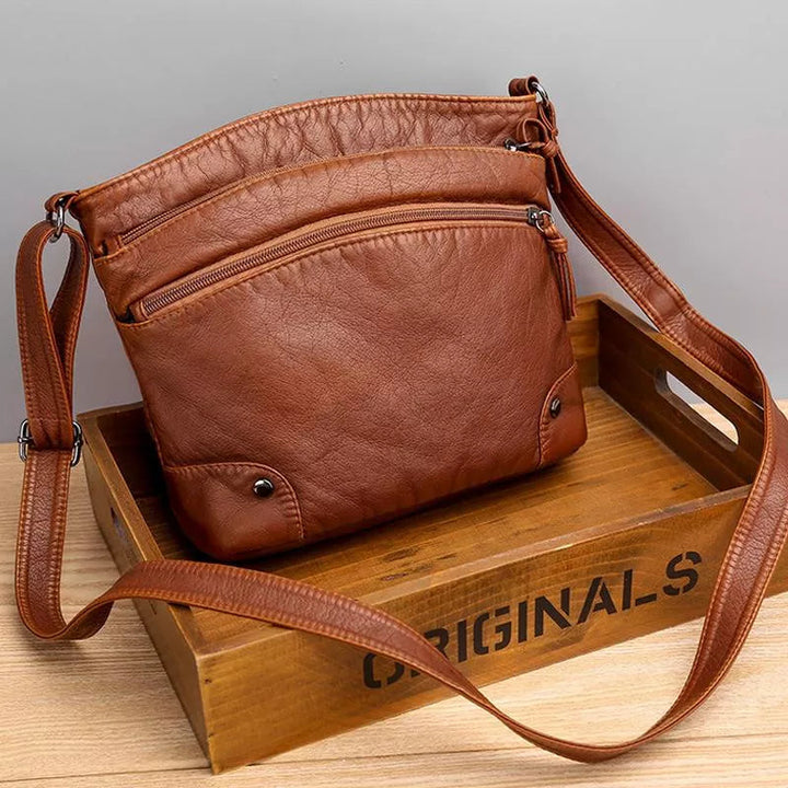 Anna™ - Elegant Leather Shoulder Bag