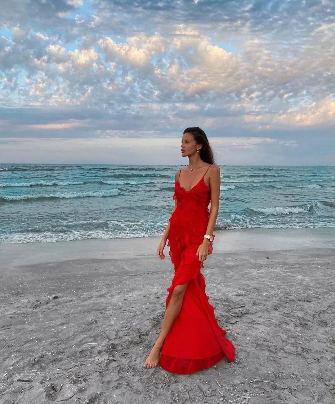 Demetria | Stunning Ruffled Dress