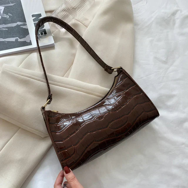 Tilly™ | Shiny Alligator Pattern Shoulder Bag