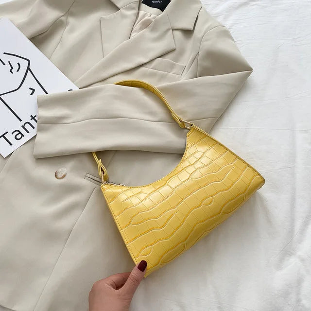 Tilly™ | Shiny Alligator Pattern Shoulder Bag