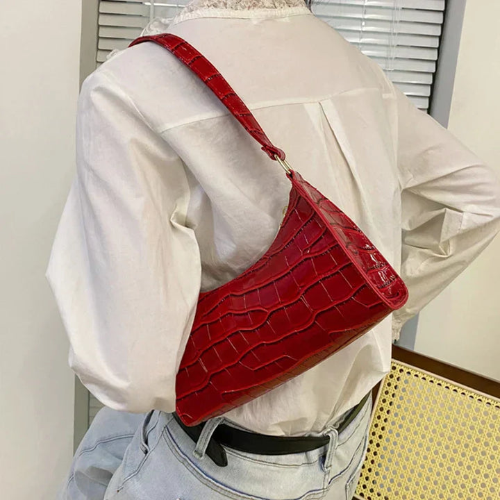 Tilly™ | Shiny Alligator Pattern Shoulder Bag