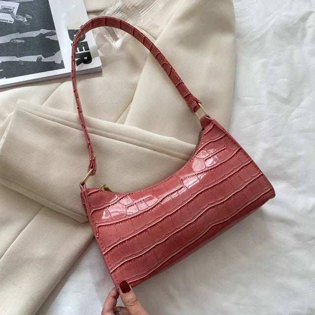 Tilly™ | Shiny Alligator Pattern Shoulder Bag
