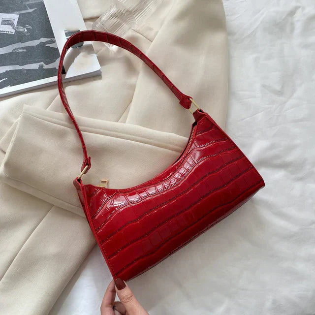 Tilly™ | Shiny Alligator Pattern Shoulder Bag