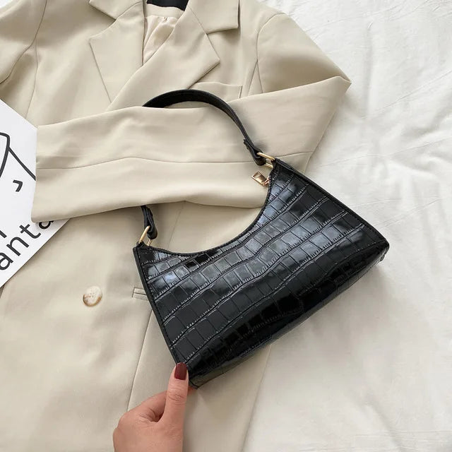 Tilly™ | Shiny Alligator Pattern Shoulder Bag