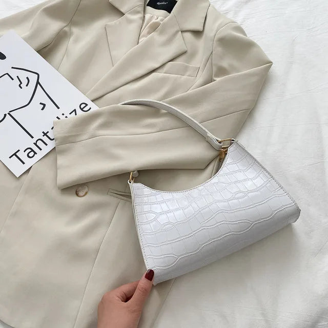 Tilly™ | Shiny Alligator Pattern Shoulder Bag