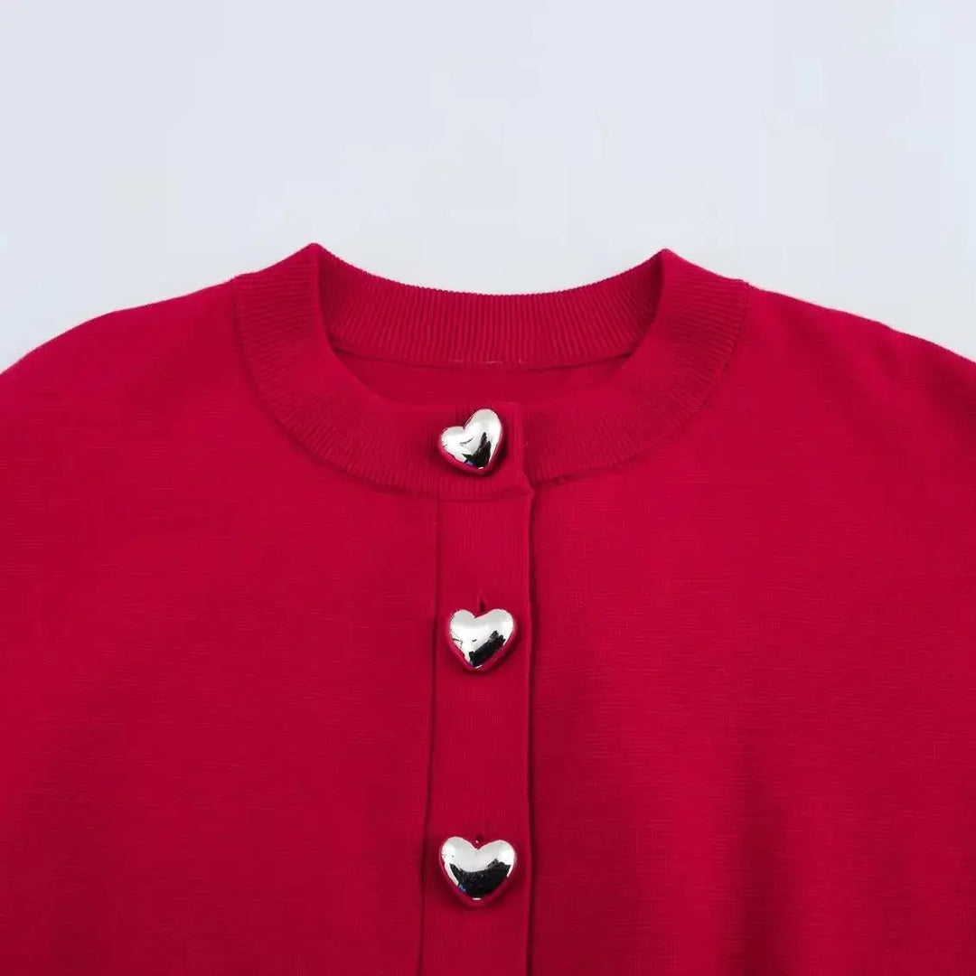 Sophie | Cropped Knitted Cardigan