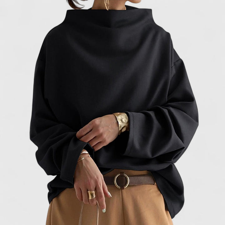 Elly - High-Neck Casual Top