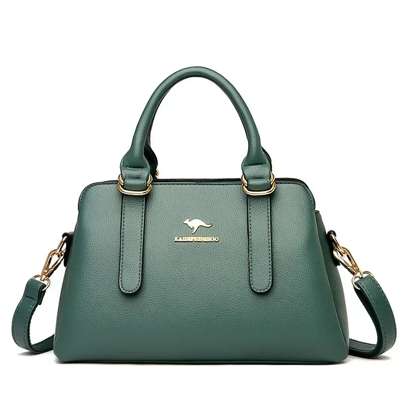 maria™ – Burgundy Handbag with Double Handles