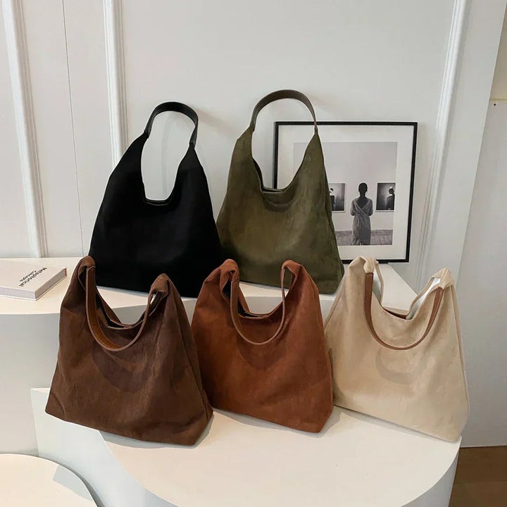 freja™ – Elegant, soft suede-style shoulder bag