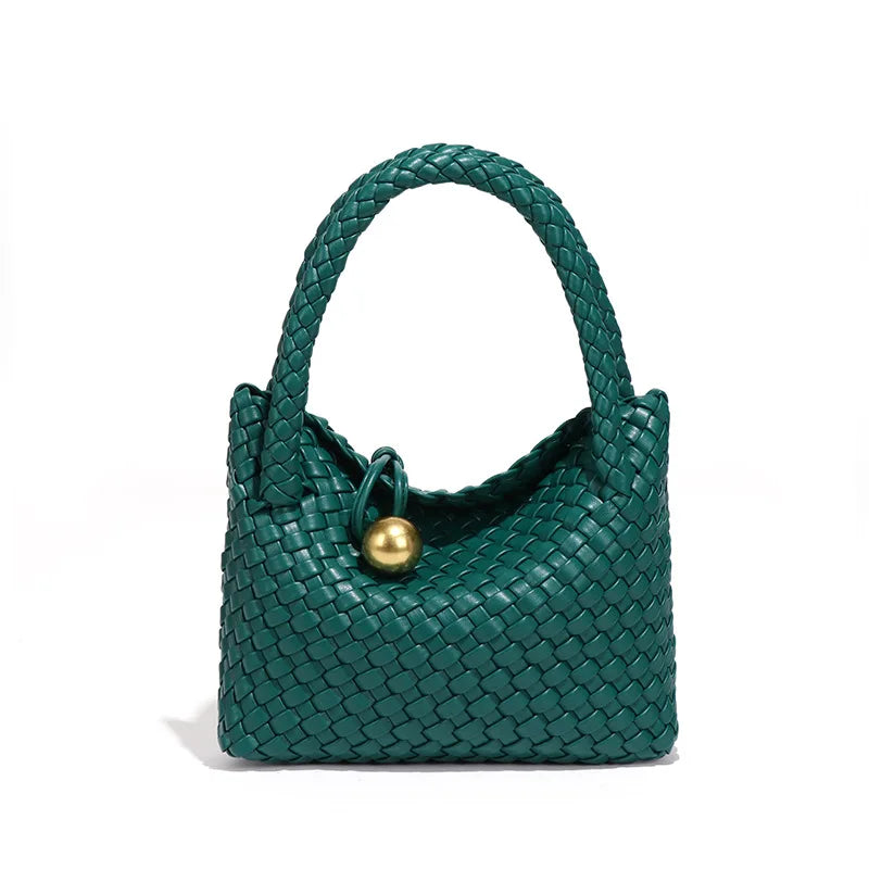 ASTRID™ | Elegant Leather Bag with Gold Accents