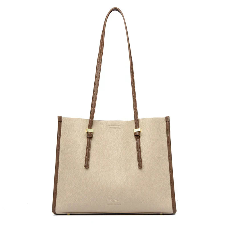 Elegant everyday bag with a leather look