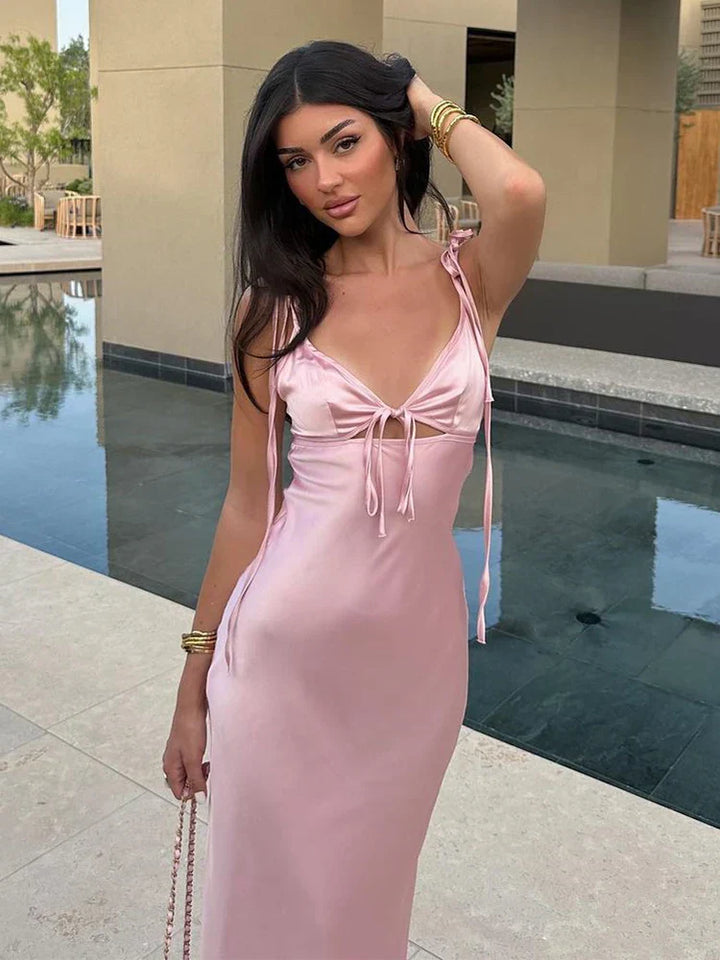 Hestia | Elegant Satin Dress