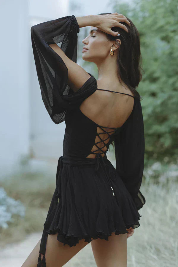 Roxy - Mini Dress with Elegant Sleeves