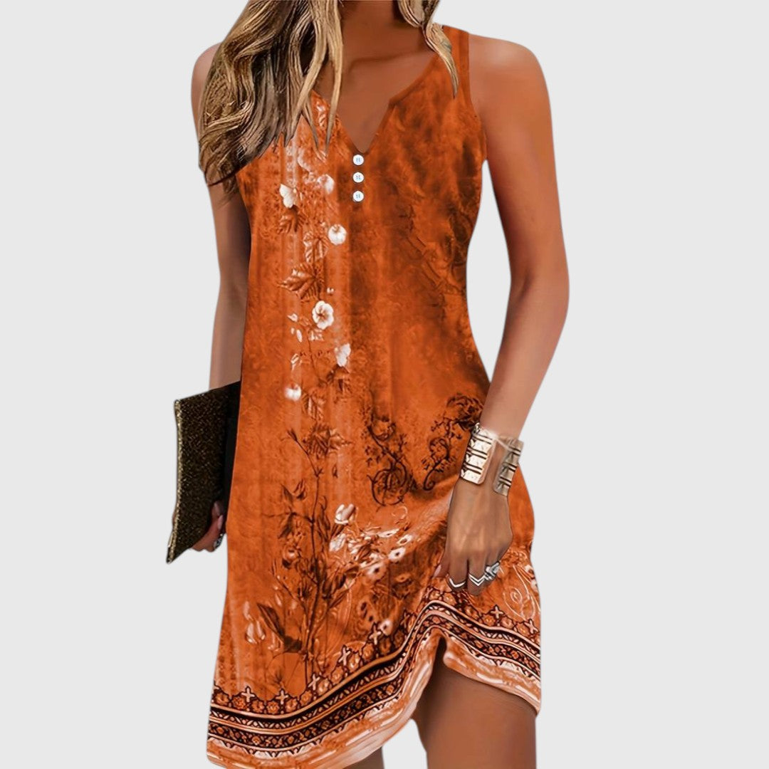 Mila - Ladies Sleeveless Comfortable Mini Dress