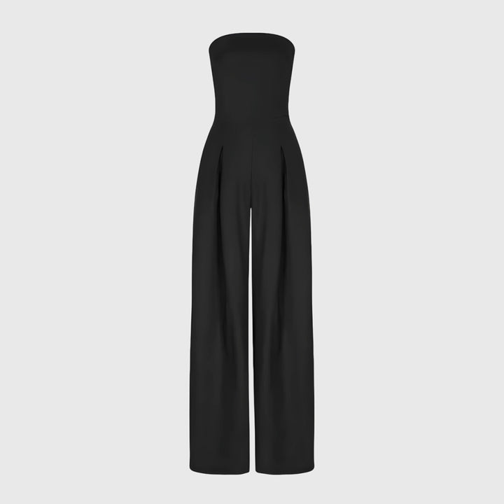 Alyssa - Wide Leg Strapless Jumpsuit