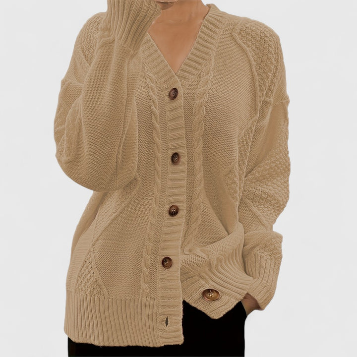Frida - Elegant V-Neck Cardigan