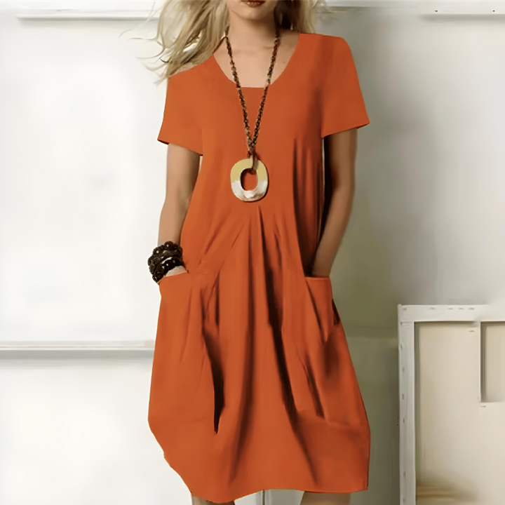 Erin - Elegant Dress With Tummy Coverage